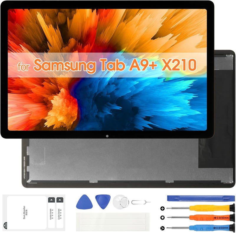 ARSSLY for Samsung Galaxy Tab A9 Plus Screen Replacement - for Galaxy Tab A9 Plus LCD Display for Samsung Tablet SM-X210 X215 X216B LCD Digitizer Touch Screen Assembly with Repair Tools (WiFi Version,11") - Image 1